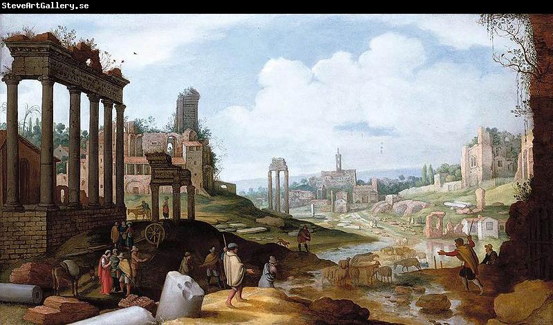 Willem van Nieulandt View of the Forum Romanum.